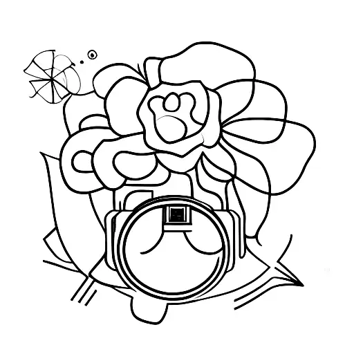 A Sailor Holding A Camera With A Flower Crown
