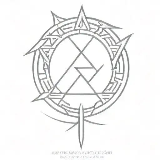 Enki God Symbol In Alchemy Transmutation Circle