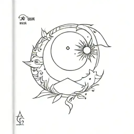 Sun And Moon And Ocean