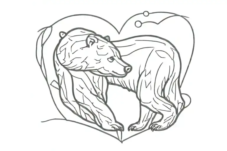 Bear And Heart