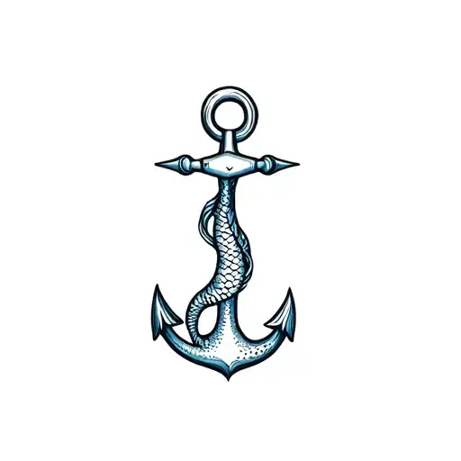 Anchor And Mermaid