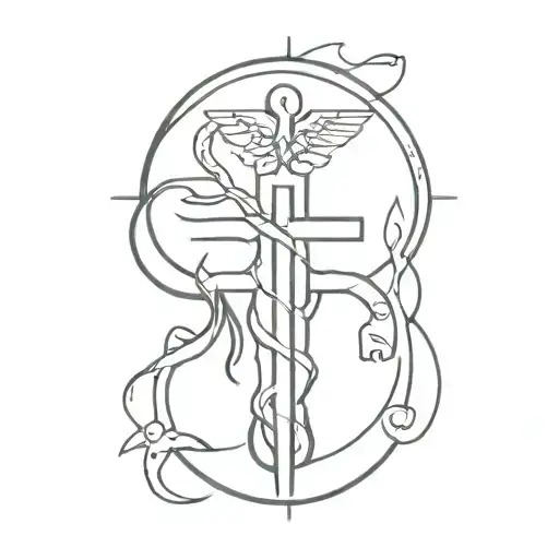 Anatomy And Medic Symbol