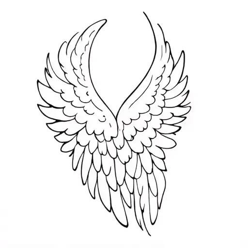 Falling Angel Wings