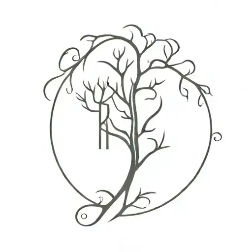 A Tree In The Letter K And R