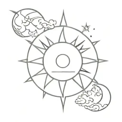 Sun And Moon Surrounded
