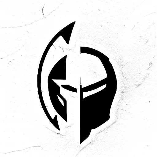 Spartan With Shield And Helmet