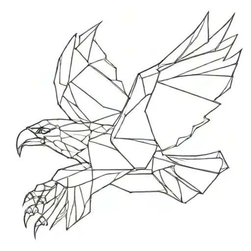 Origami Eagle Flying