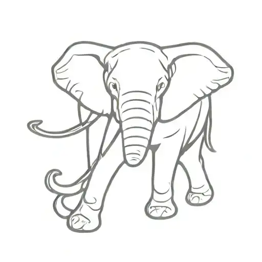 Elephant Outline