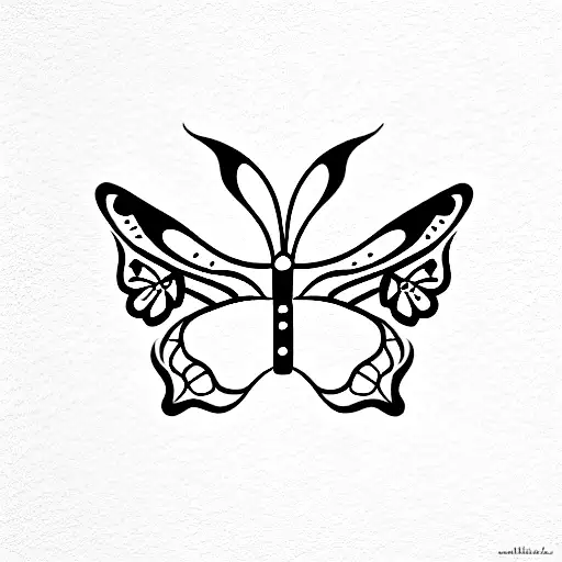 Leo Zodiac With Butterflies