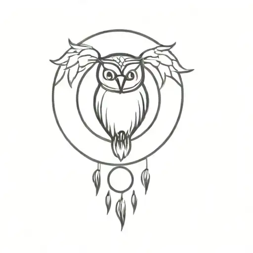 Flash Moon Phases With Owl