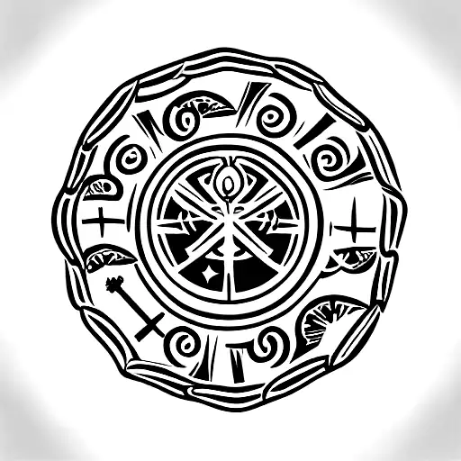 Roman Shield With Veni Vidi Vici