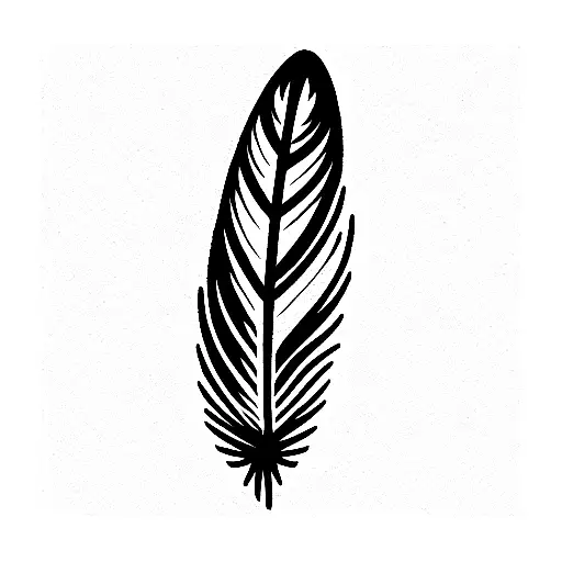 Fineline Tattoo Feather Spirit