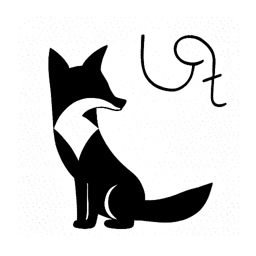 Fox With The Initials W D In