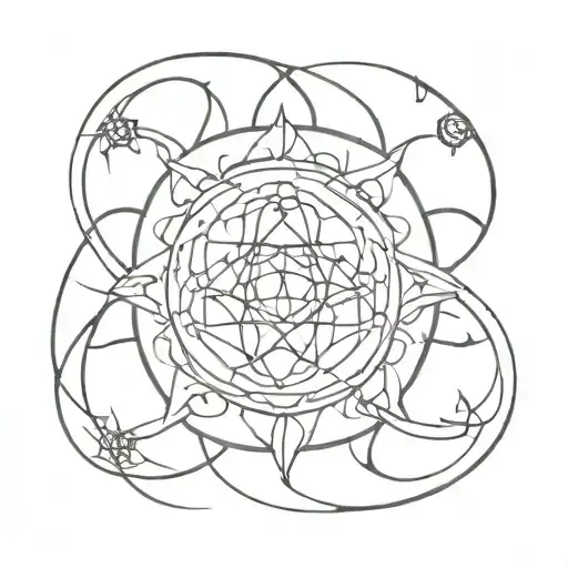 Yog Sothoth In Gate Symbol Surrounded
