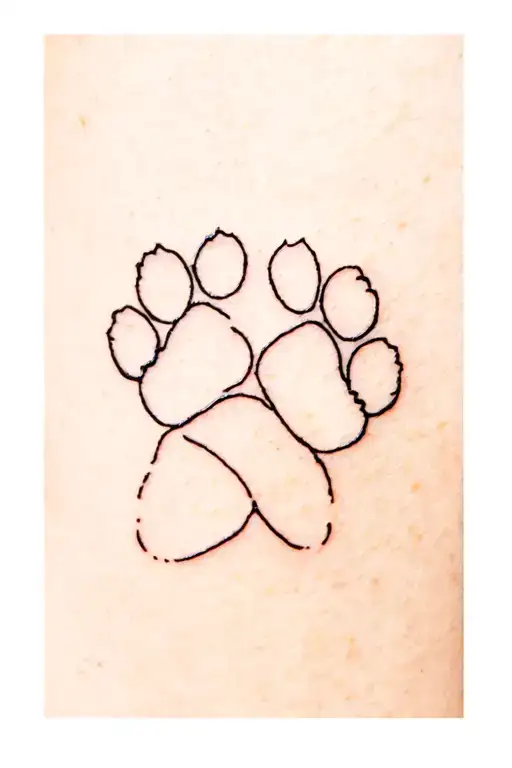 Labrador Dog And Weimaraner Dog Paw Print