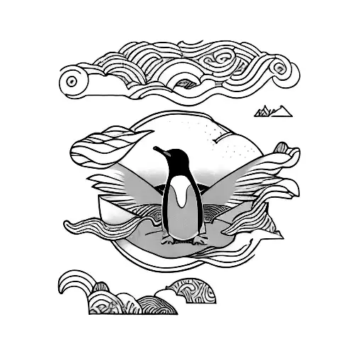 Flying Penguin Lines