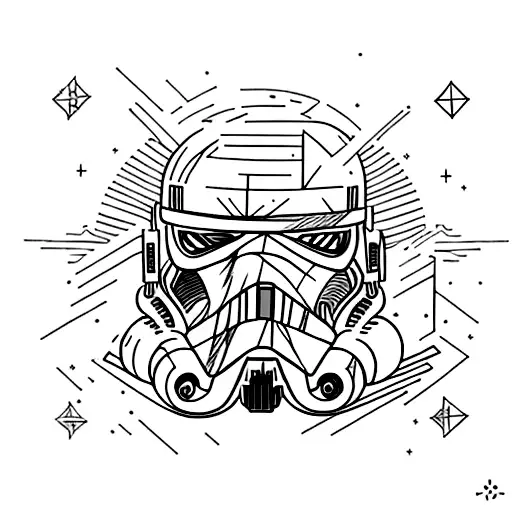 Combine Elements Of Star Wars And Viking Mythology In A Minimalist Design