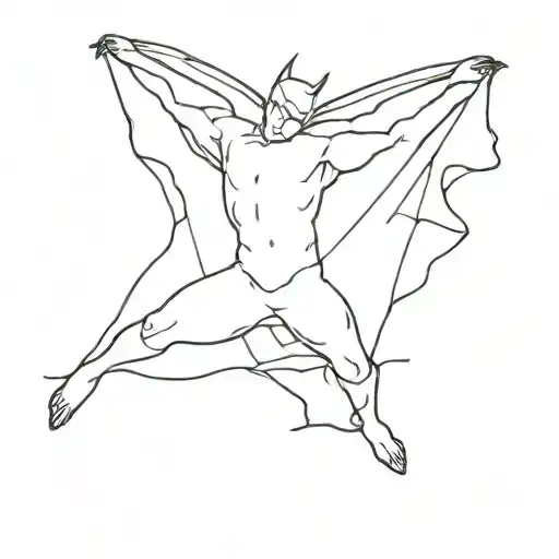 Art Of Man Falling And Change To Bat