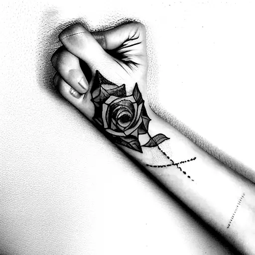 Hand Sleeve With Faith Tattoo Similar To Egor Kreed Sleeve