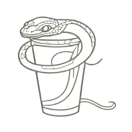 Snake In A Shot Glass
