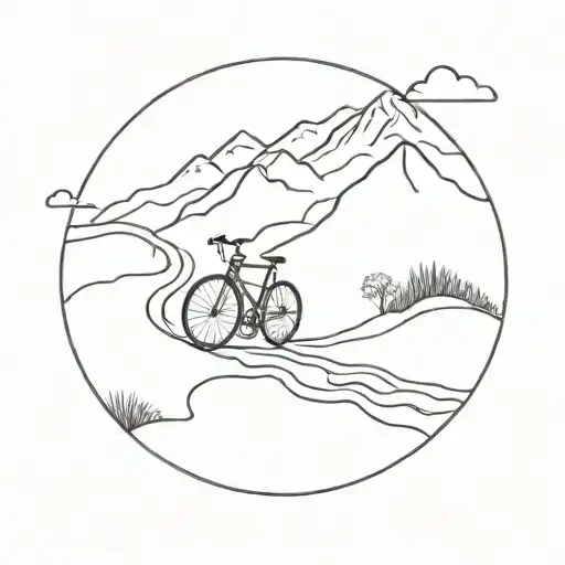 A Scenic Landscape Of Hawera New Zealand With A Bike Path Winding Through It