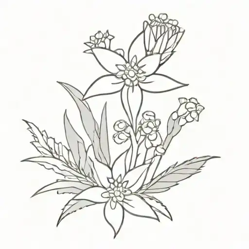Edelweiss Flower Bouquet