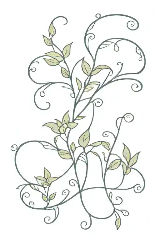 Floral Vine Intertwined