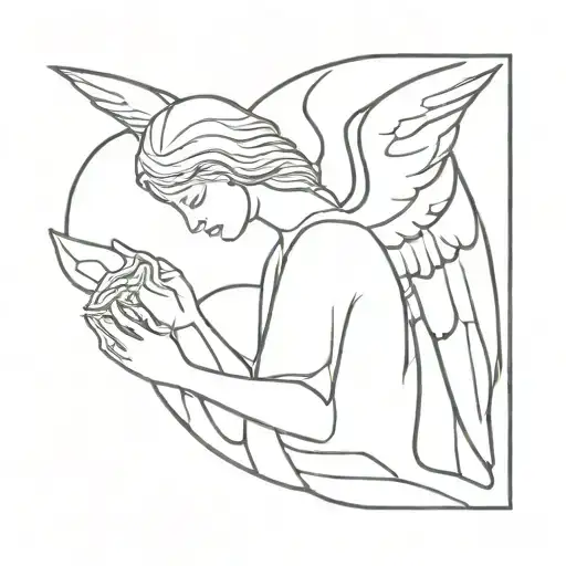 Guardian Angel Looking Down