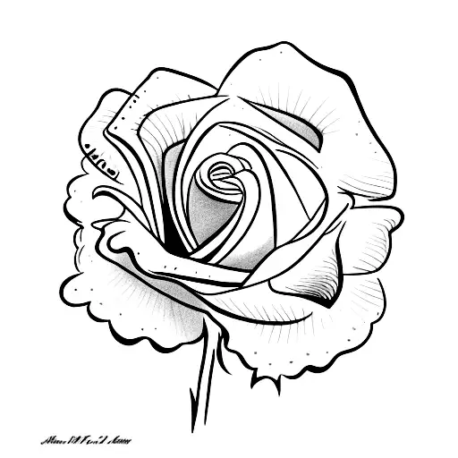 Date 1977 With A Rose In The Back