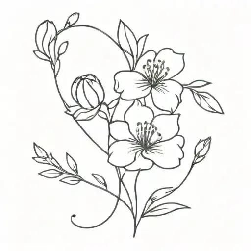 Birth Flowers Intertwined