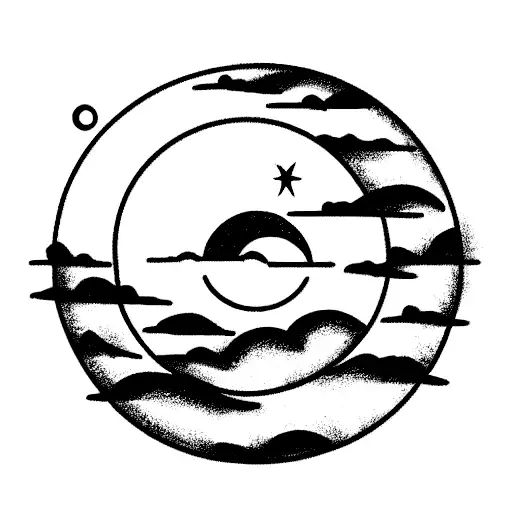 Sun And Moon On The Back