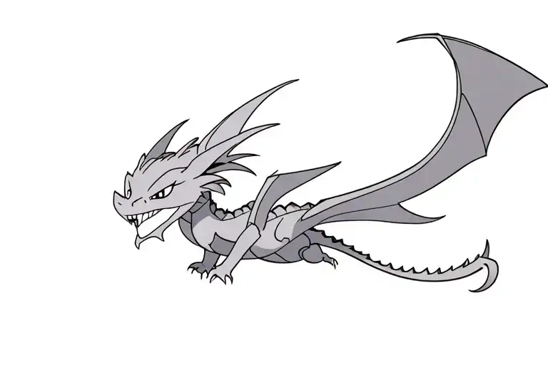 Nezuko Anime With Toothless Dragon Flying