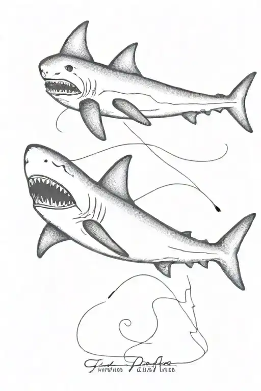 A Delicate Shark Swimming