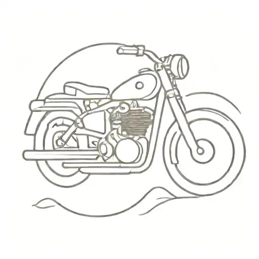 Motorcycle And Anesthesia Symbol