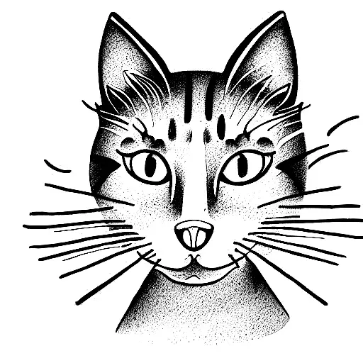Cat Fine Line Doodle