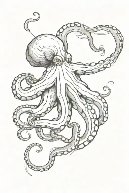 Octopus And Spear