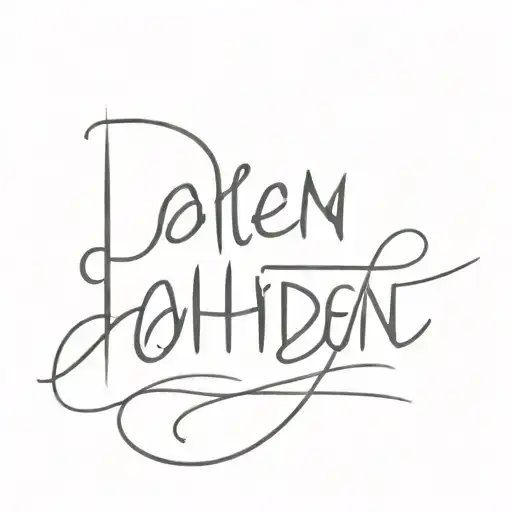 Word 'Jahden' Written With Ocean