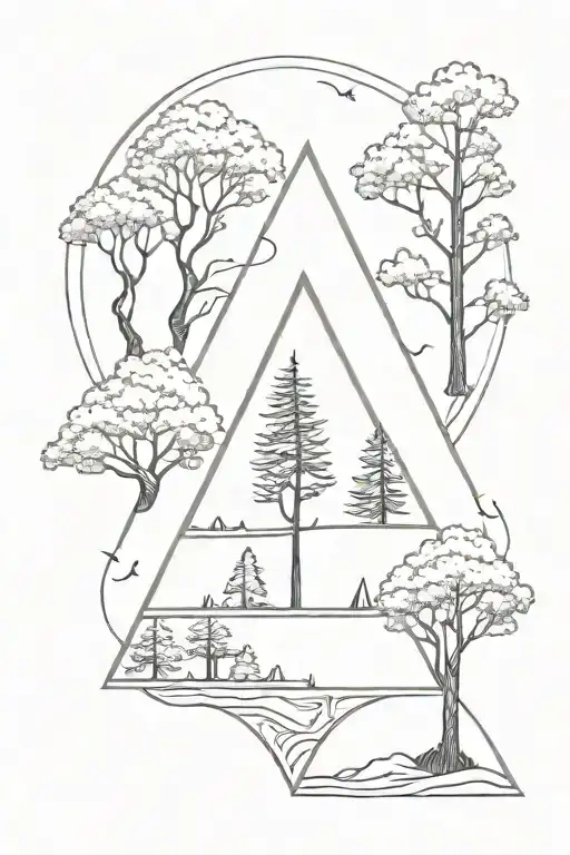 Tree Triangle Crescent