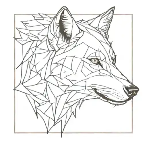 Minimal Grey Wolf