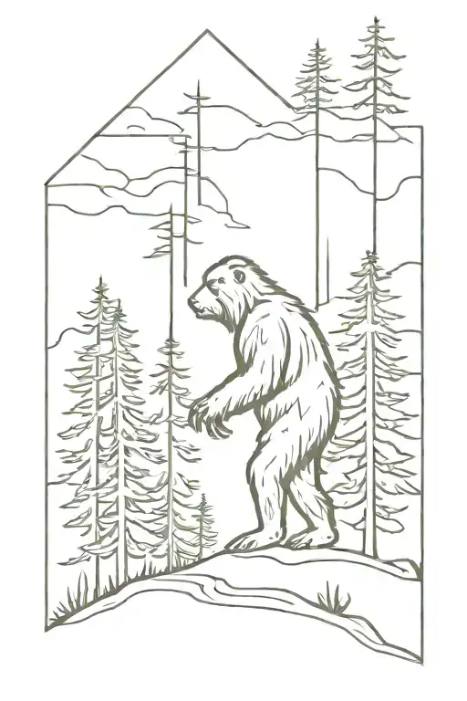 Pacific Northwest Bigfoot Trees
