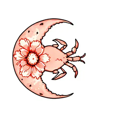 Moon And Flower Crab
