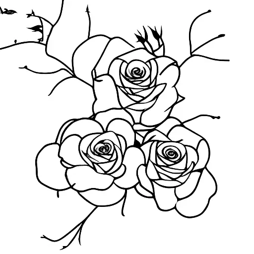 Cherry Blossom And Rose