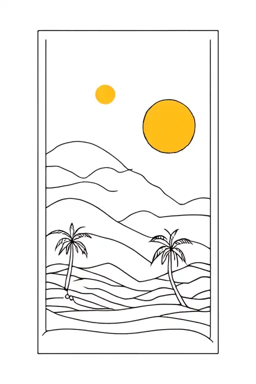 Sun And Palmtrees
