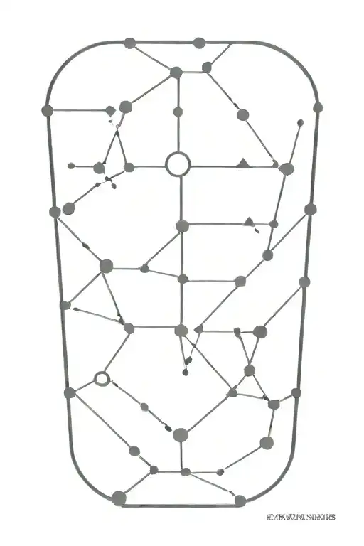 A Minimalist Geometric Constellation Tattoo Incorporating Binary Code Elements