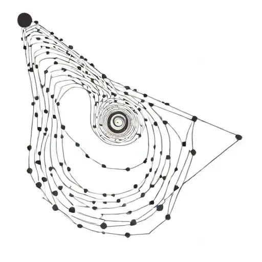 A Geometric Representation Of Binary Code Flowing Into A Cosmic Black Hole