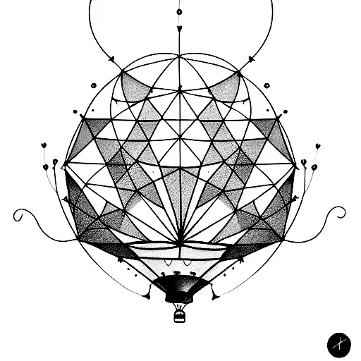 Abstract Hotair Balloon