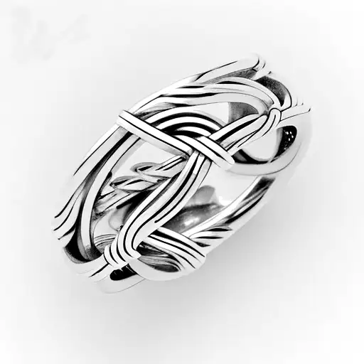 A Wedding Band Entwined With Musical Staff And Notes