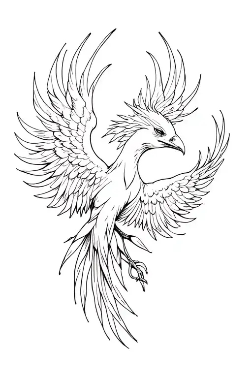 Phoenix Fineline Sticker