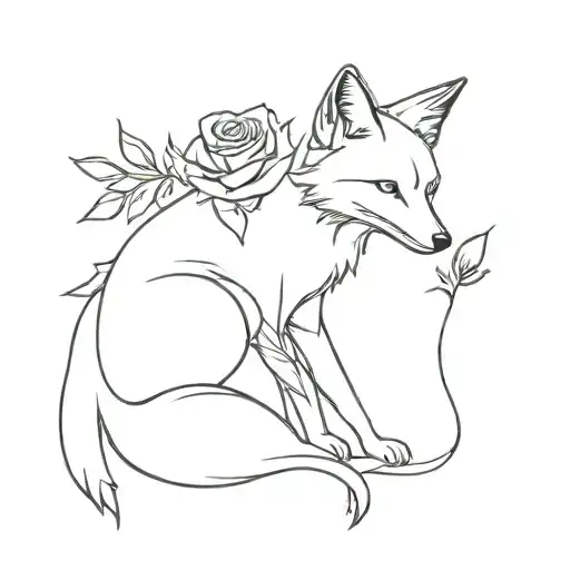 Fox And Rose Wrapped