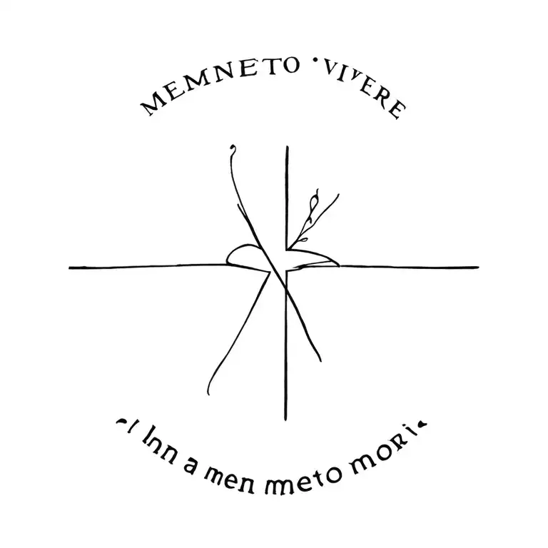 Memento Vivere Then A Cross And Then Memento Mori